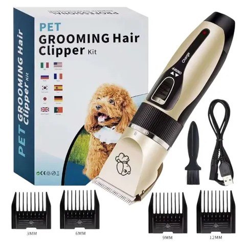 Kit Profesional de Aseo y Afeitadora Eléctrica para Mascotas