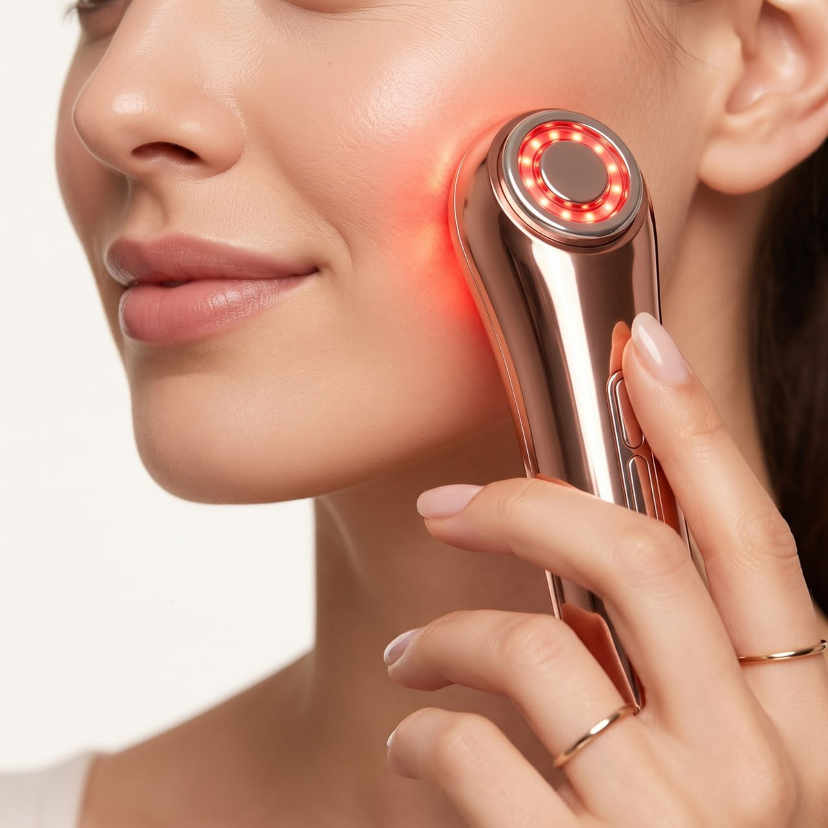 Dispositivo de Belleza Facial con Radiofrecuencia y Luz LED ("Beauty Device")
