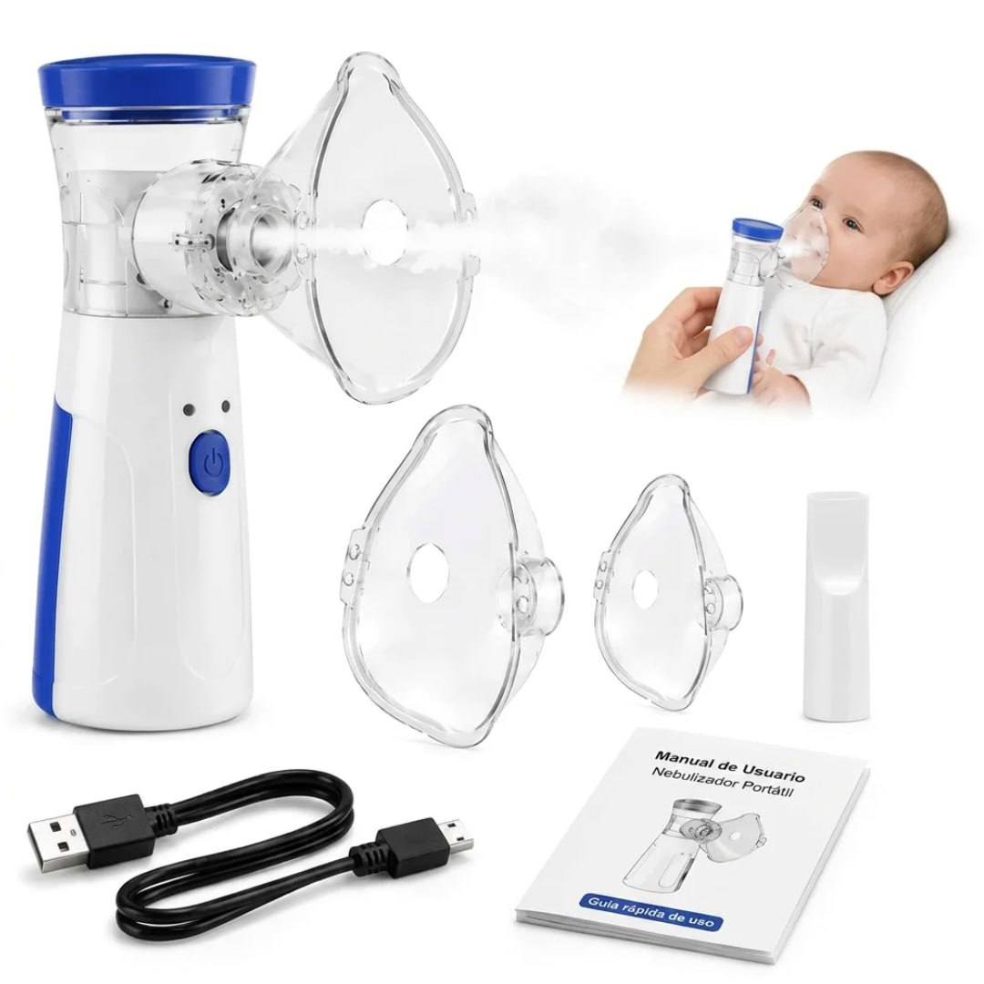 Nebulizador Portátil Ultrasónico Silencioso para Niños y Adultos