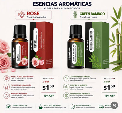 Set de Esencias Aromáticas Aritméticas RHJY x6 - Aromaterapia y Relax