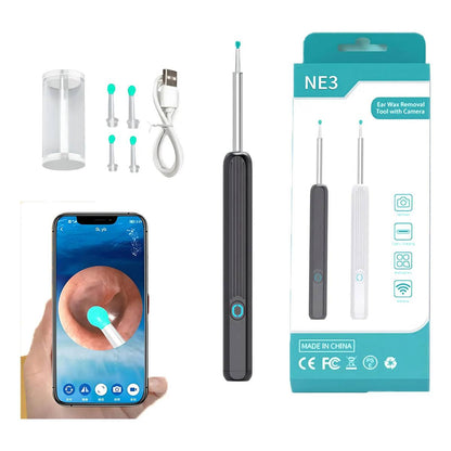 Otoscopio Digital Inalámbrico NE3 para Limpieza Visual de Oídos