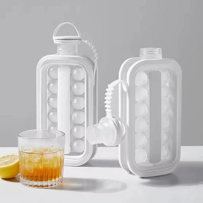 Botella Molde Portátil para Cubos de Hielo Esféricos