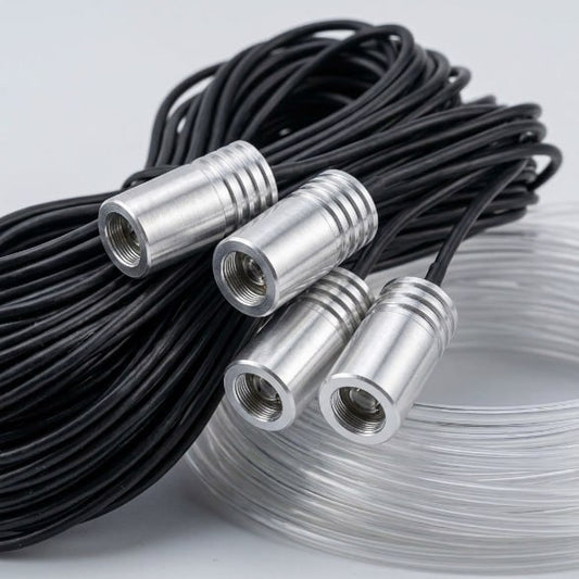 Tira de Luces LED RGB de Fibra Óptica para Automóvil (12V)