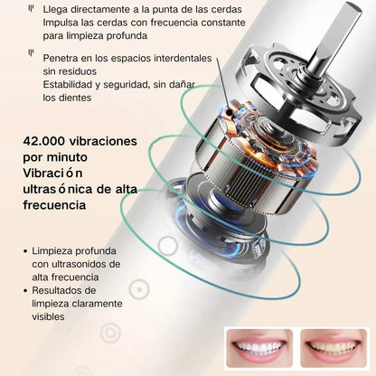 Cepillo de Dientes Eléctrico Recargable X-3 con Cabezales Intercambiables