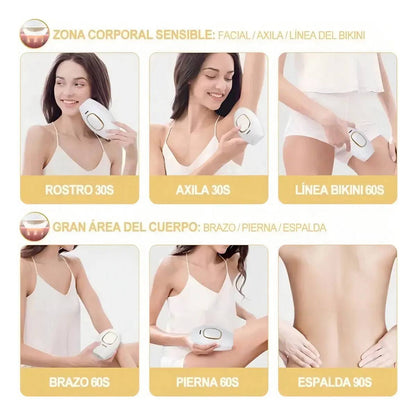 Depiladora Láser IPL de Luz Pulsada Intensa para Depilación Permanente