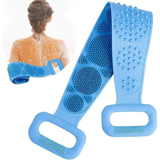 Cepillo Exfoliante de Silicona para Baño y Masajeador Corporal de Espalda