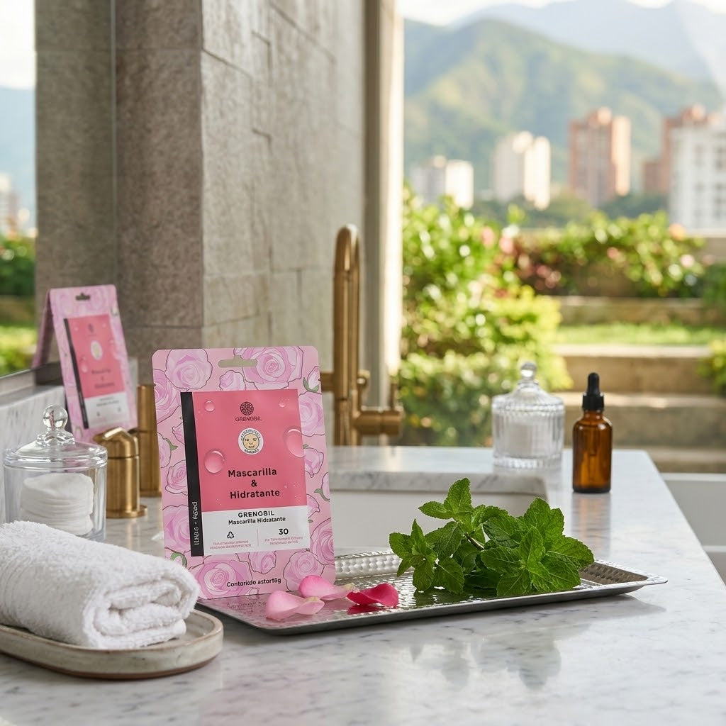 Mascarilla Hidratante de Rosas de Grenobil.