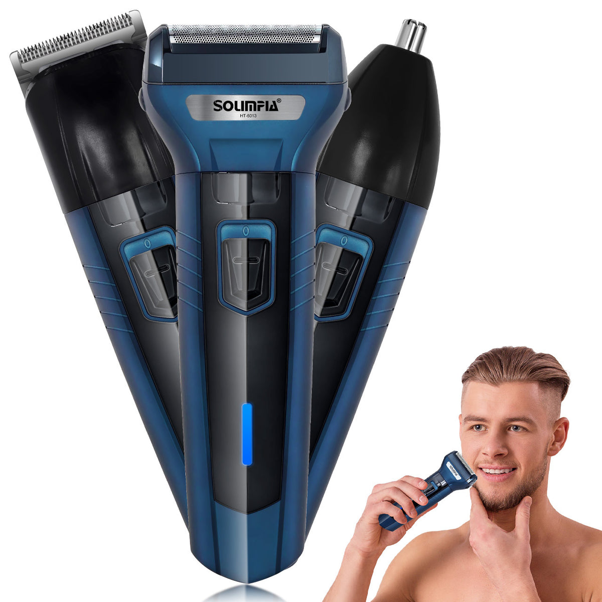Máquina de Afeitar Profesional 3 en 1 Sonar (Hair Clipper & Shaver)
