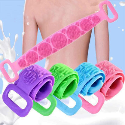 Cepillo Exfoliante de Silicona para Baño y Masajeador Corporal de Espalda