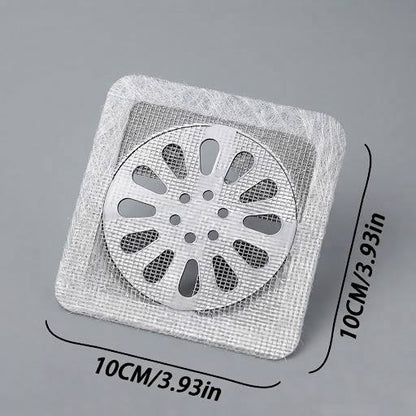 Mallas Adhesivas Desechables Filtro Atrapa Cabellos para Desagüe