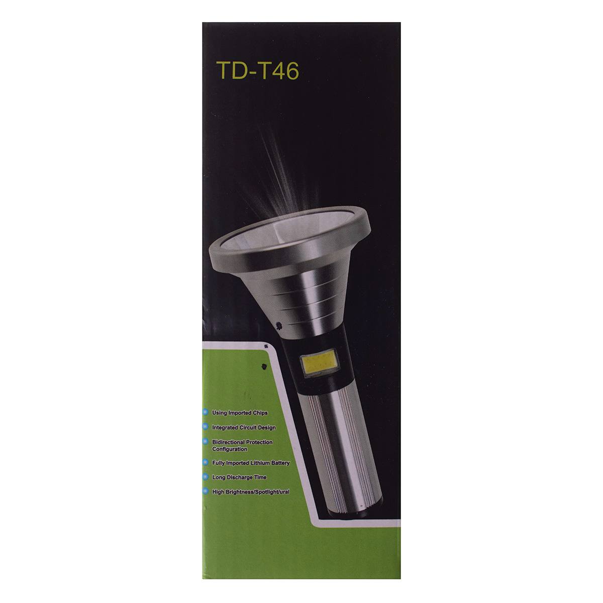 Linterna LED Recargable de Alta Potencia (Modelo TD-T46)