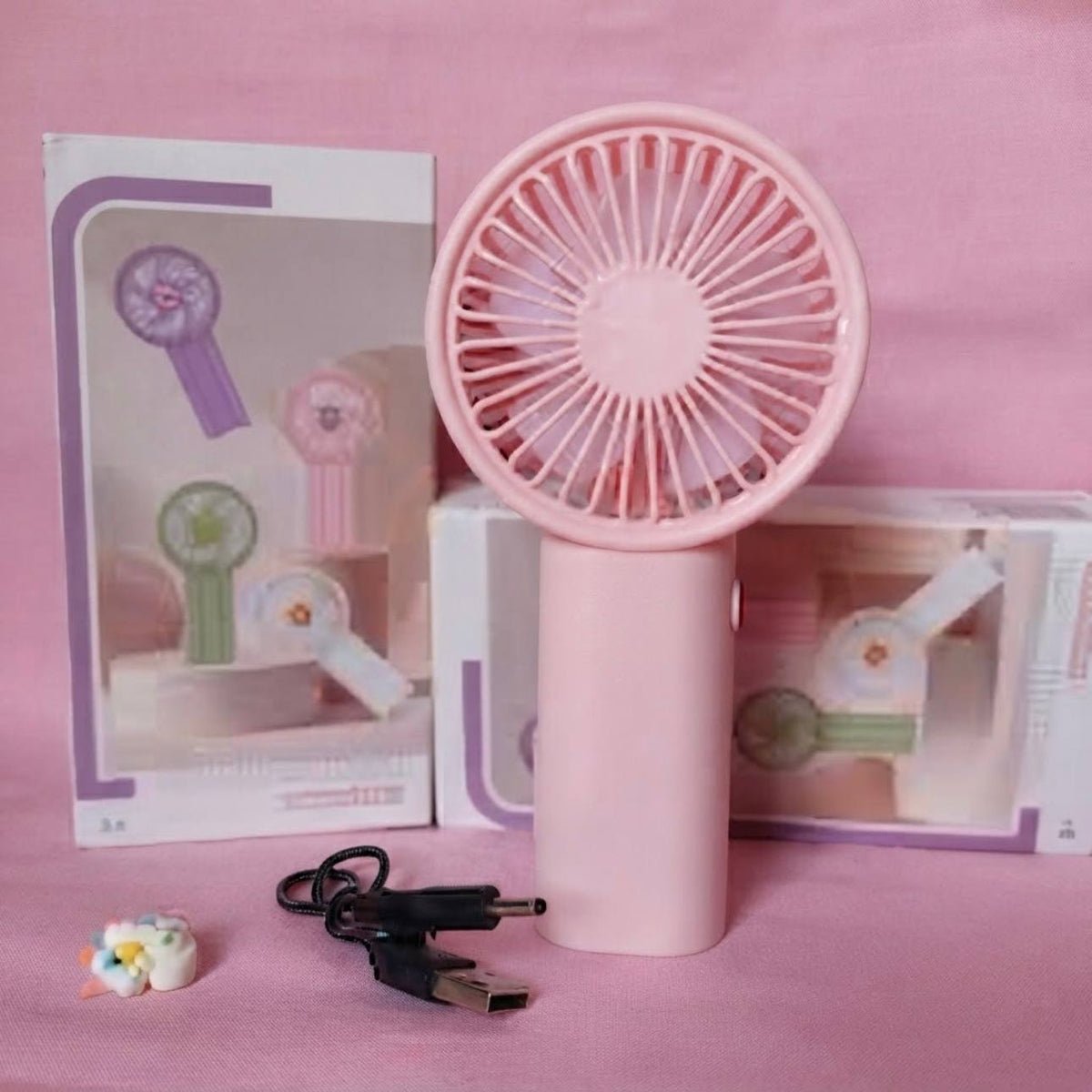 Mini Ventilador Portátil de Mano Recargable USB