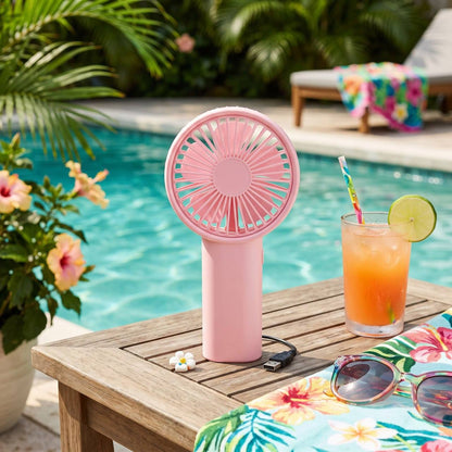 Mini Ventilador Portátil de Mano Recargable USB