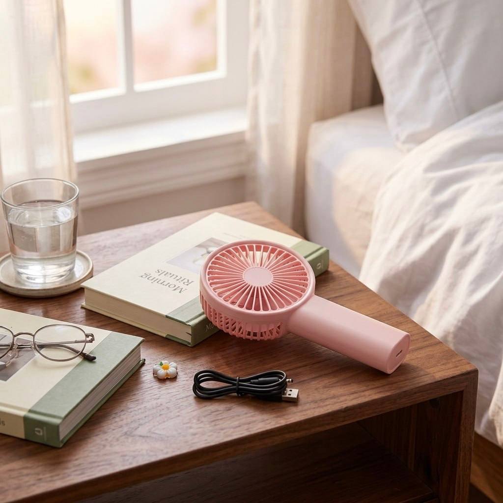 Mini Ventilador Portátil de Mano Recargable USB