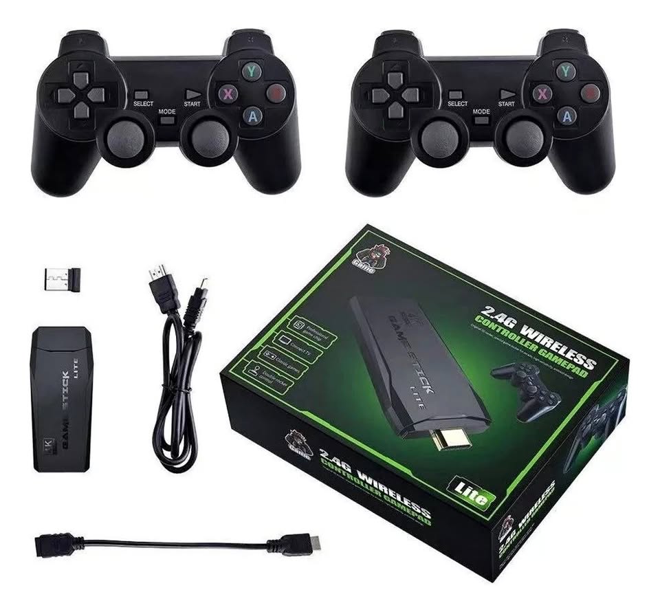 Consola de Videojuegos Retro Inalámbrica Game Stick Lite (4K / 2 Controles)