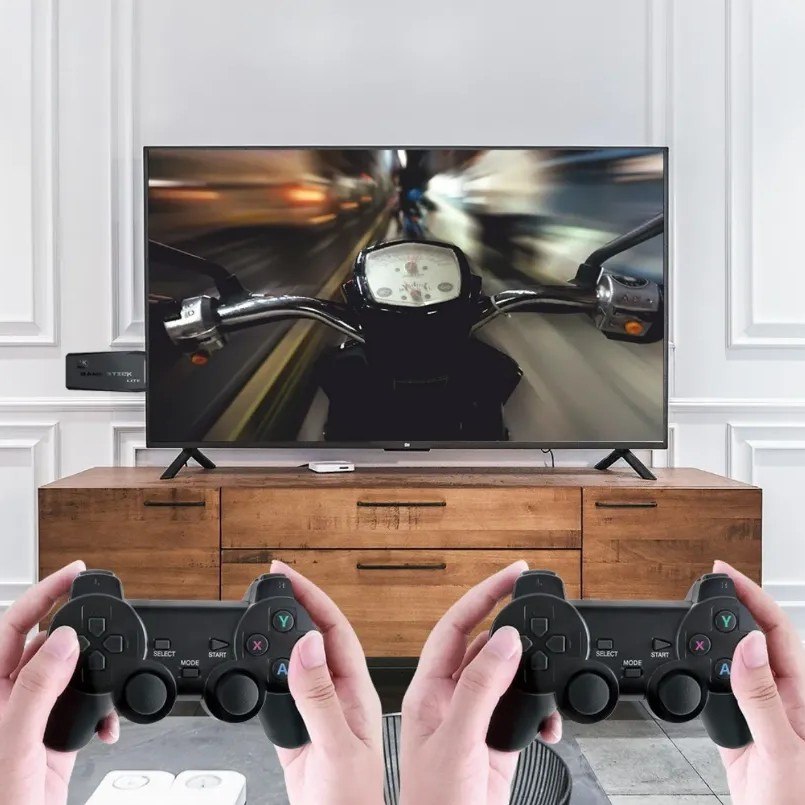 Consola de Videojuegos Retro Inalámbrica Game Stick Lite (4K / 2 Controles)
