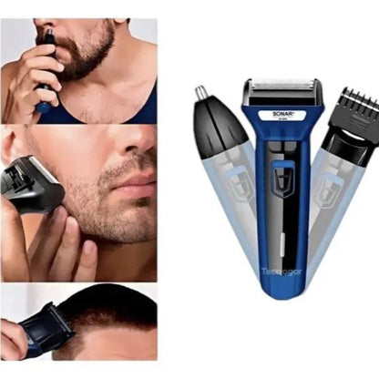 Máquina de Afeitar Profesional 3 en 1 Sonar (Hair Clipper & Shaver)