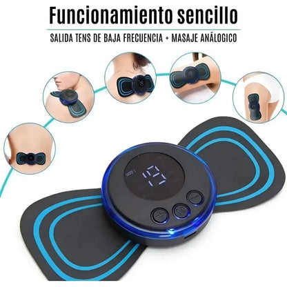 Mini Masajeador Portátil EMS para Alivio Muscular