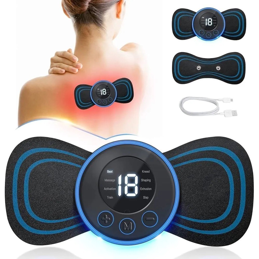 Mini Masajeador Portátil EMS para Alivio Muscular