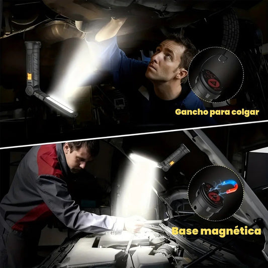 Linterna LED Magnética Recargable de Trabajo (Modelo G52)