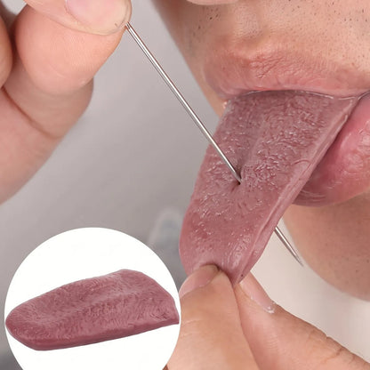 Lengua Falsa Elástica de Broma Realista