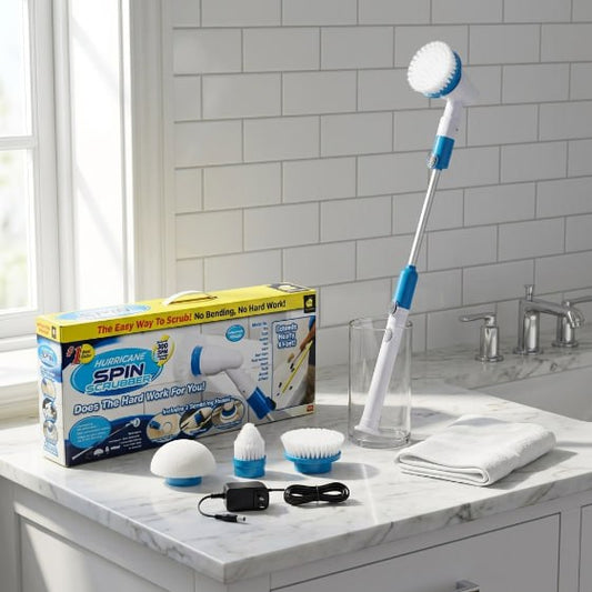 Cepillo Limpiador Giratorio Inalámbrico Hurricane Spin Scrubber