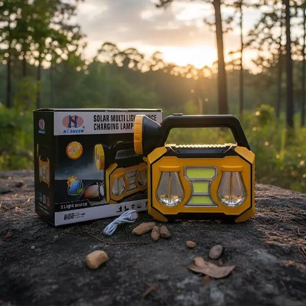 Lámpara Linterna Solar LED Multifunción (Modelo HS-8055