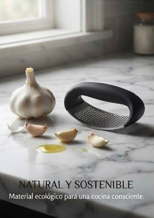 Triturador de Ajos Ergonómico de Acero Inoxidable - ¡Adiós al fastidio de picar aliños!