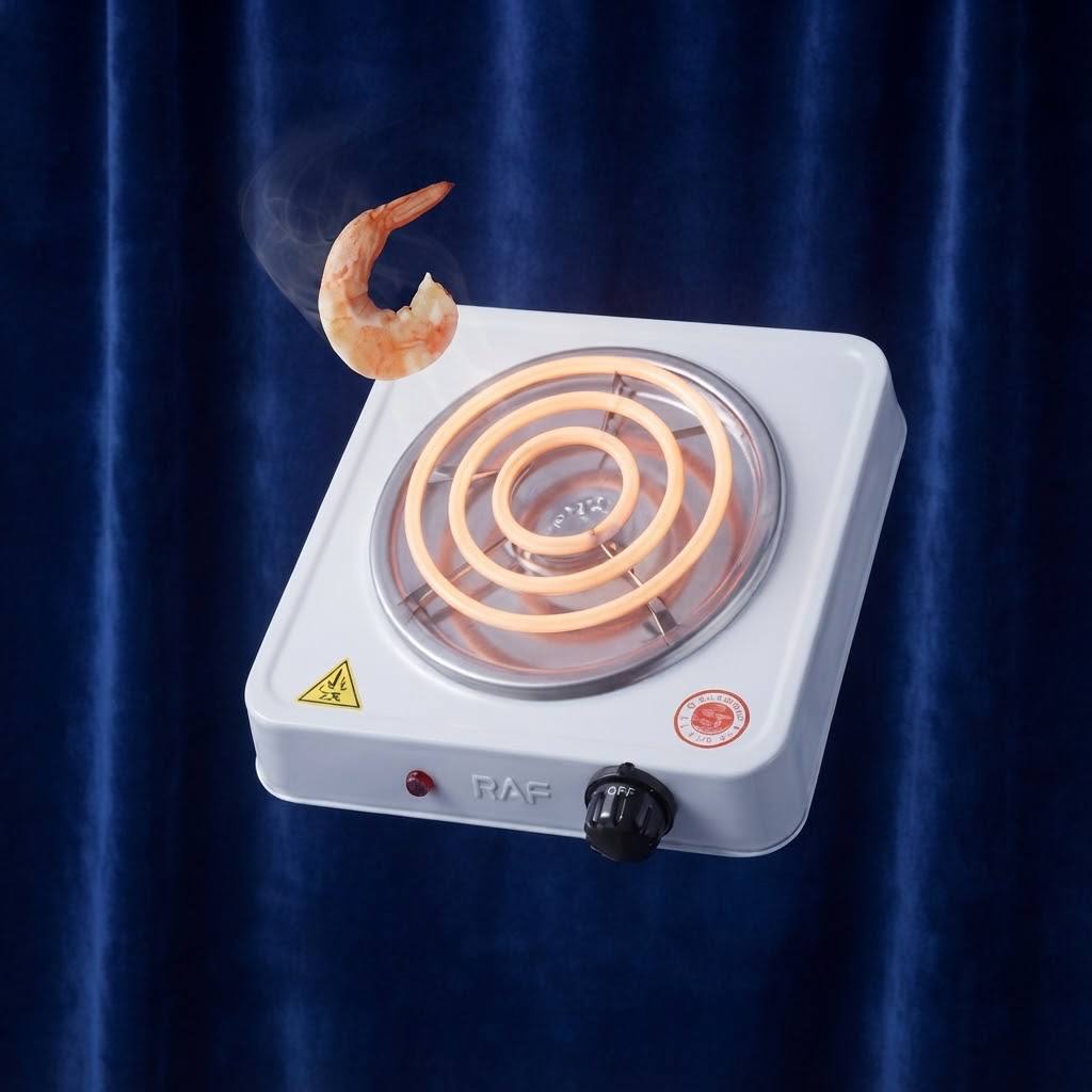 Cocina Eléctrica Portátil de Espiral RAF 1000W
