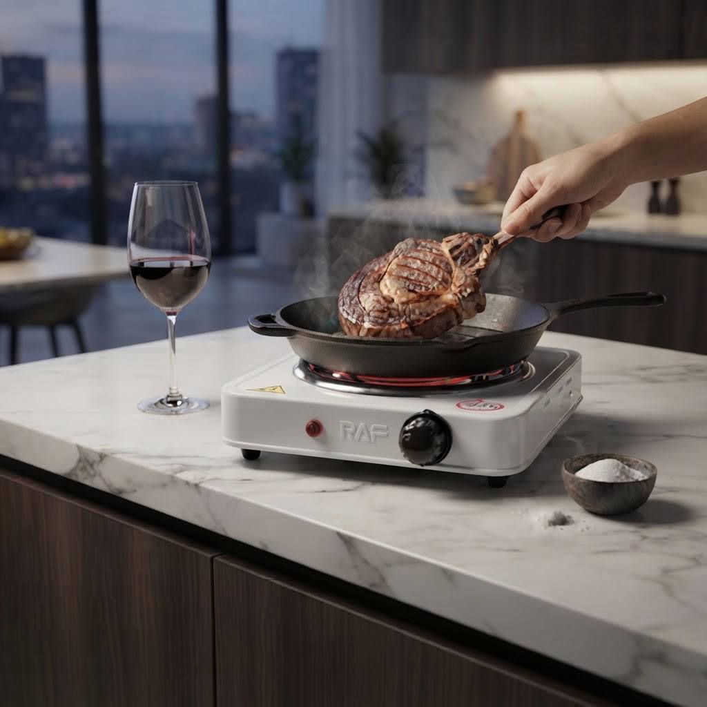 Cocina Eléctrica Portátil de Espiral RAF 1000W