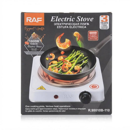 Cocina Eléctrica Portátil de Espiral RAF 1000W