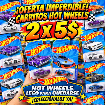 ¡HOT WHEELS 2 X $5!