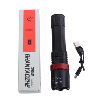 Linterna LED Táctica Profesional - Alta Potencia Y Recargable