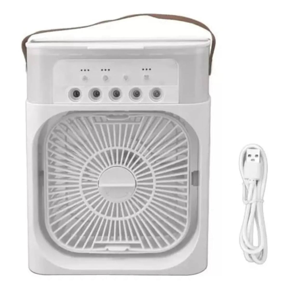Mini Aire Acondicionado Portátil y Ventilador Humidificador de Escritorio