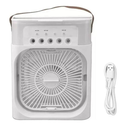 Mini Aire Acondicionado Portátil y Ventilador Humidificador de Escritorio