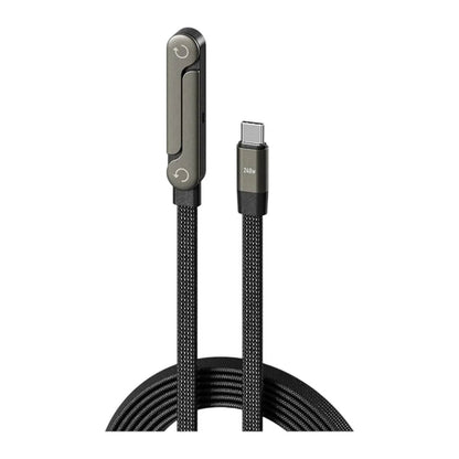 Cable Tipo C a Tipo C de 240W de Carga Rápida con Soporte para Celular