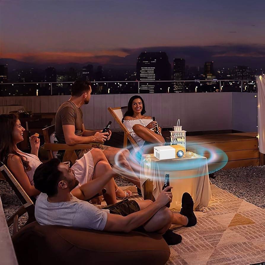 Mini Proyector Portátil LED Multimedia para Cine en Casa y Entretenimiento