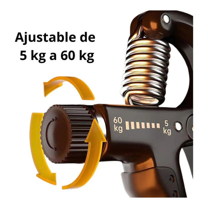 Fortalecedor de Agarre Ajustable con Contador Digital para Antebrazo