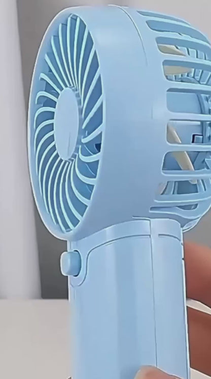 Mini Ventilador Portátil de Mano Recargable USB