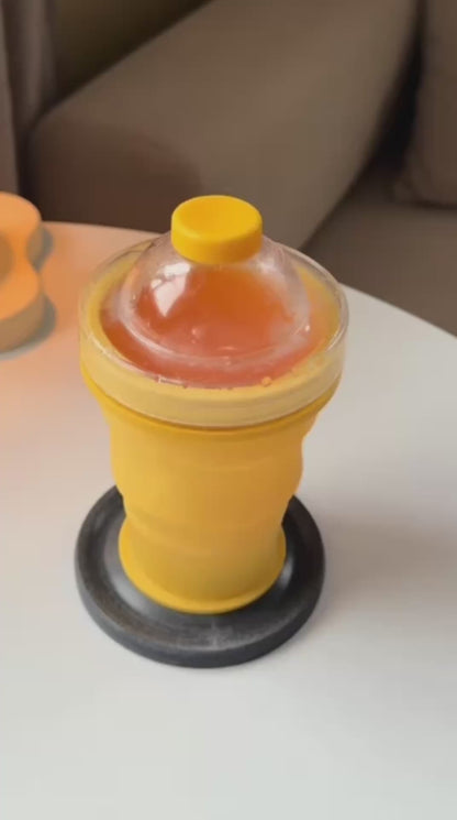 Vaso de Silicona Plegable con Sorbete