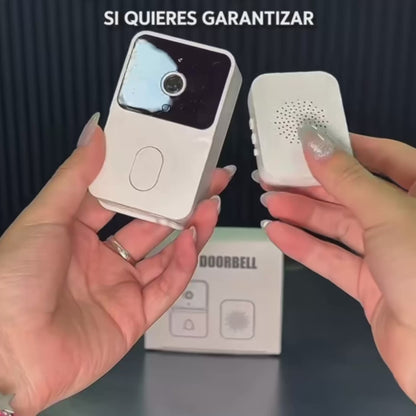 Timbre Inteligente Inalámbrico con Cámara HD, WiFi y Visión Nocturna