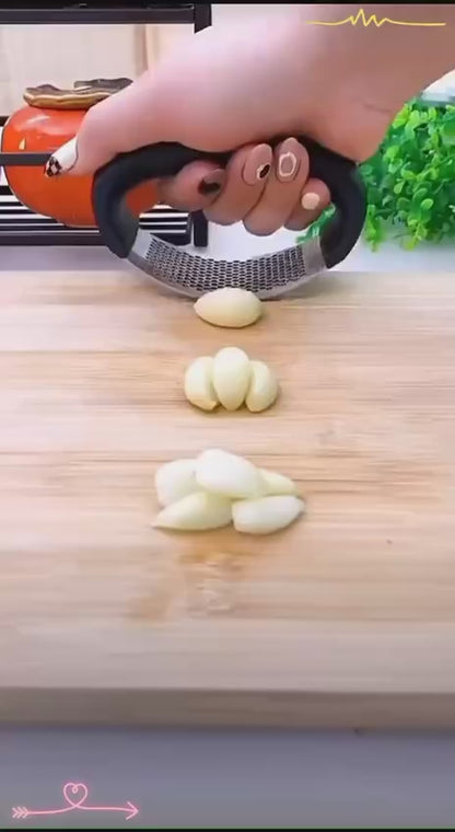 Triturador de Ajos Ergonómico de Acero Inoxidable - ¡Adiós al fastidio de picar aliños!