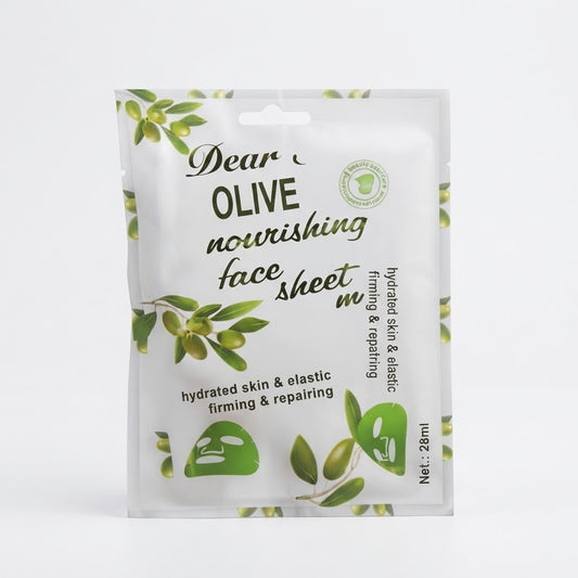 Mascarilla Facial "Dear She" de Aceite de Oliva – Nutrición y Firmeza Intensa (28 ml)